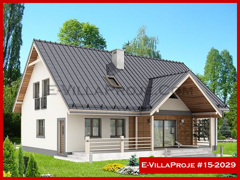 CVL-15-2029 • 210 m² 5+1 Dubleks Çelik Villa - Mimari Kat Planı ve Dış Cephe