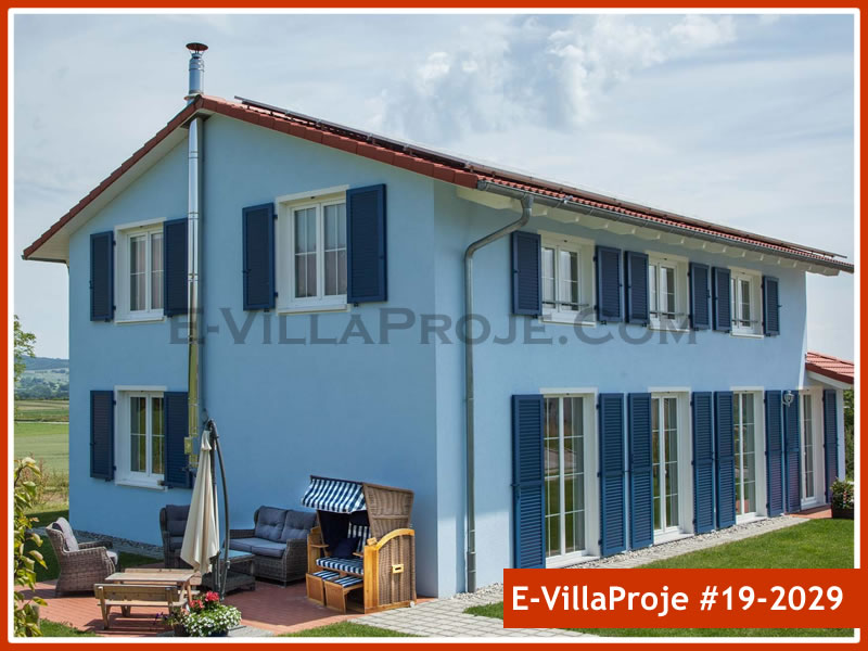 CVL-19-2029 • 212 m² 5+1 Dubleks Çelik Villa - Mimari Kat Planı ve Dış Cephe