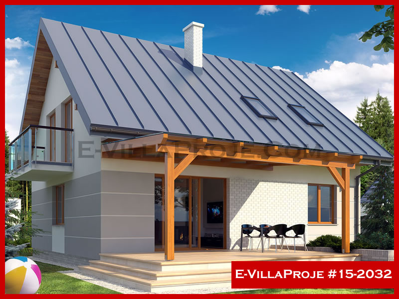 CVL-15-2032 • 212 m² 5+1 Dubleks Çelik Villa - Mimari Kat Planı ve Dış Cephe