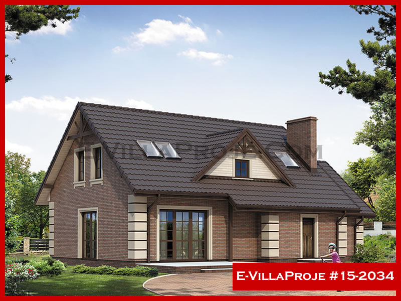 CVL-15-2034 • 212 m² 5+1 Dubleks Çelik Villa - Mimari Kat Planı ve Dış Cephe