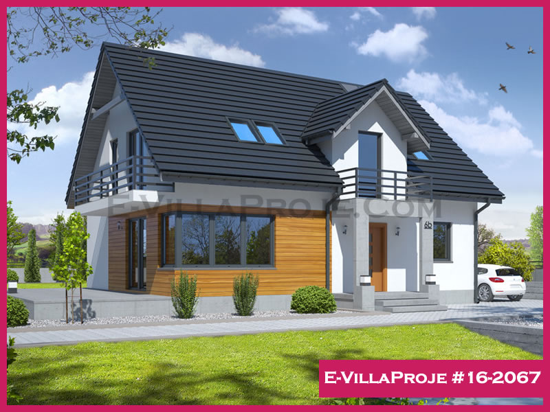 CVL-16-2067 • 212 m² 5+1 Dubleks Çelik Villa - Mimari Kat Planı ve Dış Cephe
