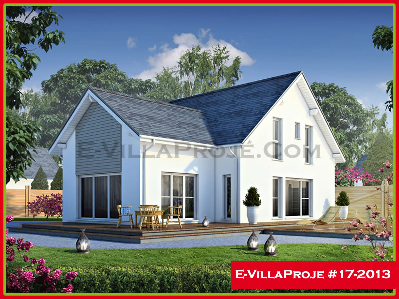 CVL-17-2013 • 212 m² 5+1 Dubleks Çelik Villa - Mimari Kat Planı ve Dış Cephe