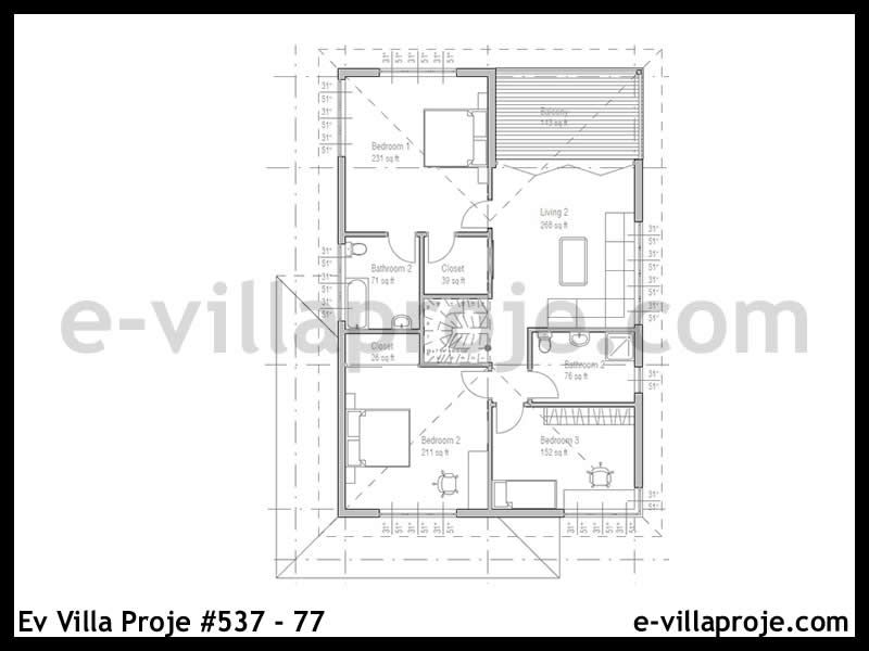 CVL-537-77 Kat Planı ve Görsel 3
