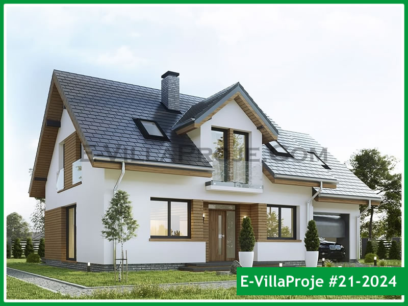 CVL-21-2024 • 213 m² 5+1 Dubleks Çelik Villa - Mimari Kat Planı ve Dış Cephe