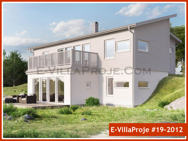 CVL-19-2012 • 213 m² 5+1 Dubleks Çelik Villa - Mimari Kat Planı ve Dış Cephe