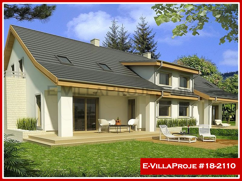CVL-18-2110 • 213 m² 5+1 Dubleks Çelik Villa - Mimari Kat Planı ve Dış Cephe