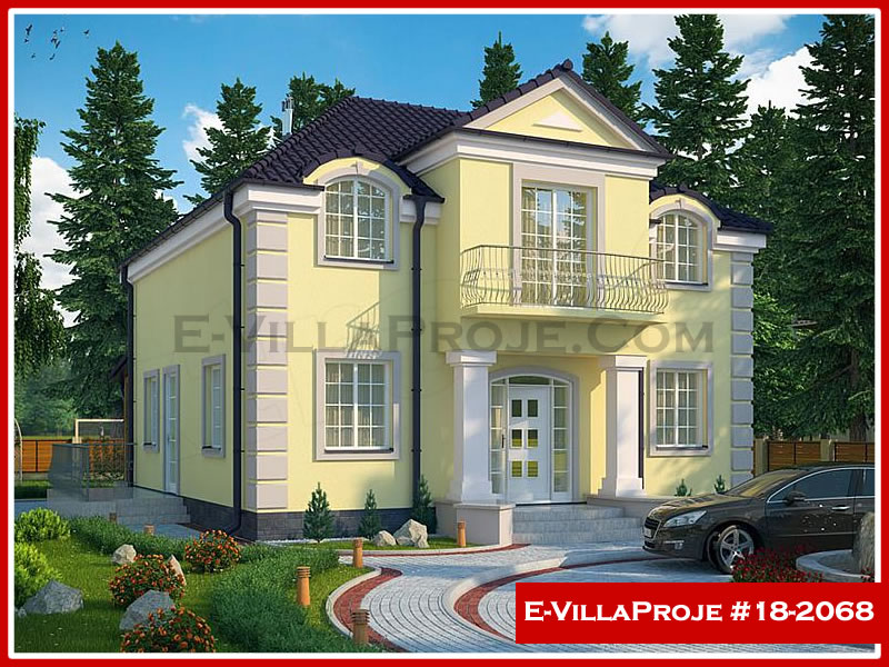 CVL-18-2068 • 213 m² 5+1 Dubleks Çelik Villa - Mimari Kat Planı ve Dış Cephe