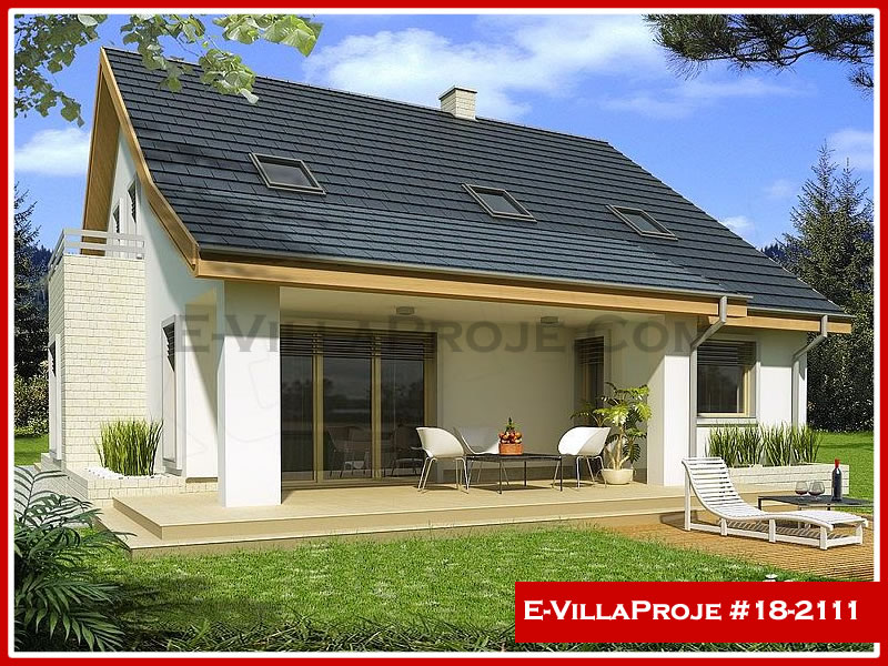 CVL-18-2111 • 213 m² 5+1 Dubleks Çelik Villa - Mimari Kat Planı ve Dış Cephe