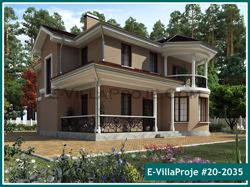 CVL-20-2035 • 214 m² 5+1 Dubleks Çelik Villa - Mimari Kat Planı ve Dış Cephe