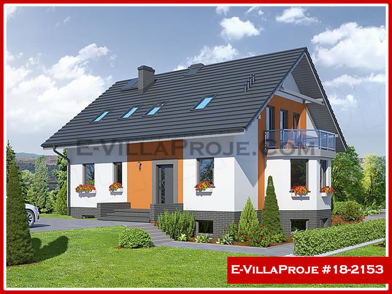 CVL-18-2153 • 215 m² 5+1 Dubleks Çelik Villa - Mimari Kat Planı ve Dış Cephe
