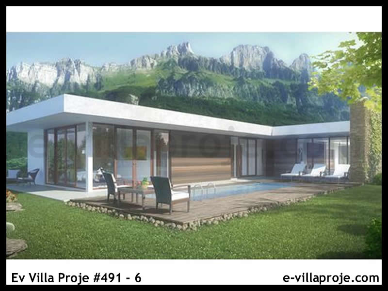 CVL-491-6 • 215 m² 5+1 Tek Katlı Çelik Villa - Mimari Kat Planı ve Dış Cephe