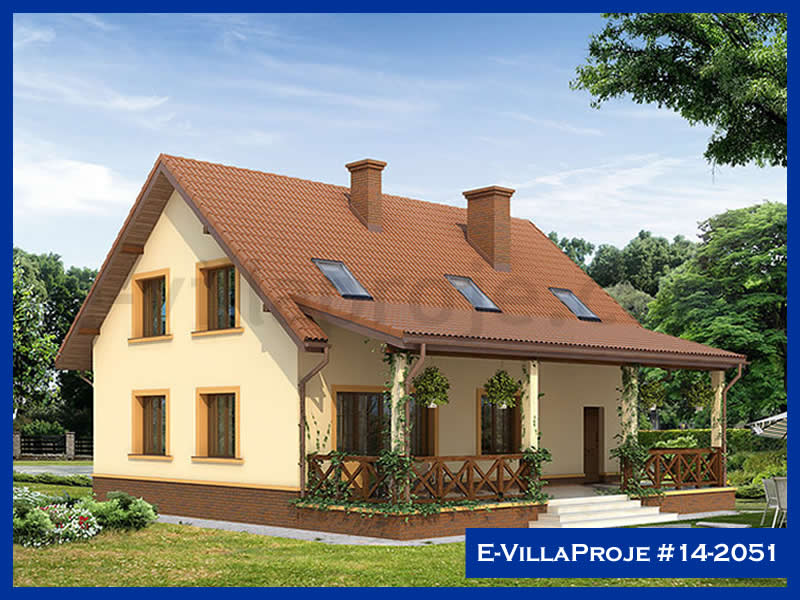 CVL-14-2051 • 216 m² 5+1 Dubleks Çelik Villa - Mimari Kat Planı ve Dış Cephe