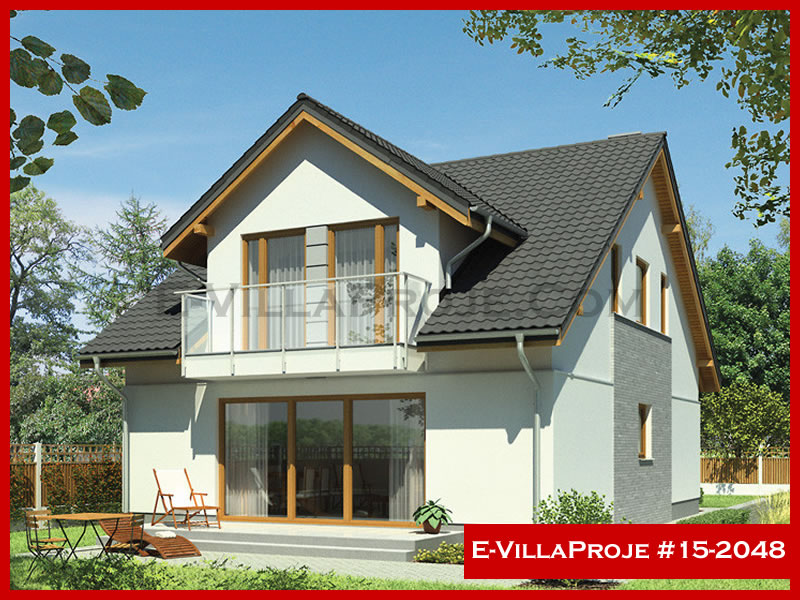 CVL-15-2048 • 216 m² 5+1 Dubleks Çelik Villa - Mimari Kat Planı ve Dış Cephe