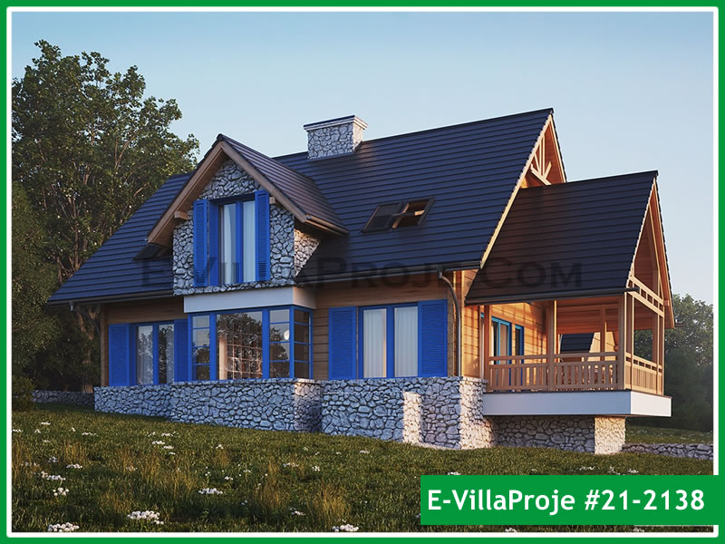 CVL-21-2138 • 217 m² 5+1 Dubleks Çelik Villa - Mimari Kat Planı ve Dış Cephe