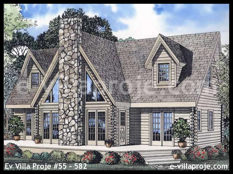 CVL-55-582 • 217 m² 5+1 Dubleks Çelik Villa - Mimari Kat Planı ve Dış Cephe