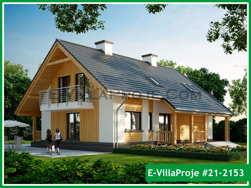CVL-21-2153 • 218 m² 5+1 Dubleks Çelik Villa - Mimari Kat Planı ve Dış Cephe