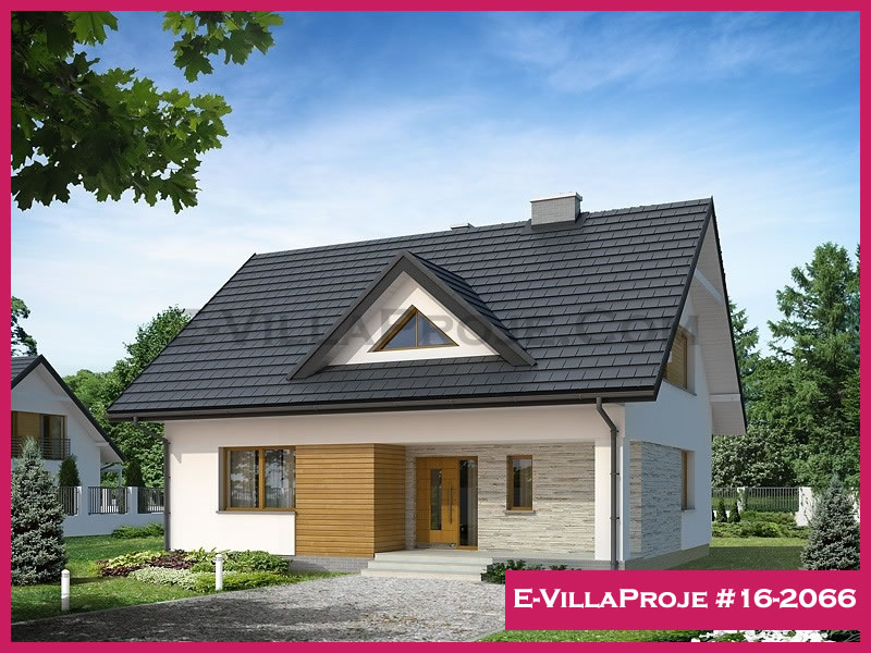 CVL-16-2066 • 218 m² 5+1 Dubleks Çelik Villa - Mimari Kat Planı ve Dış Cephe