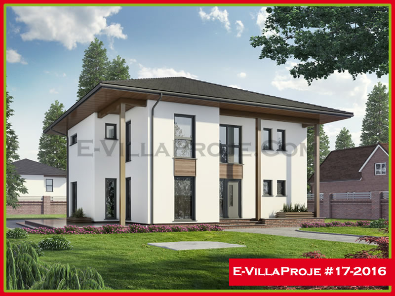 CVL-17-2016 • 218 m² 5+1 Dubleks Çelik Villa - Mimari Kat Planı ve Dış Cephe