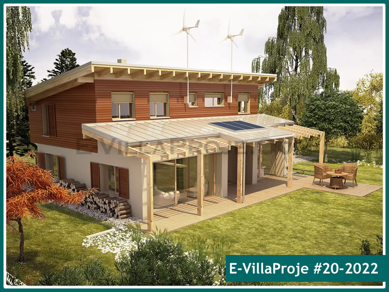 CVL-20-2022 • 218 m² 5+1 Dubleks Çelik Villa - Mimari Kat Planı ve Dış Cephe