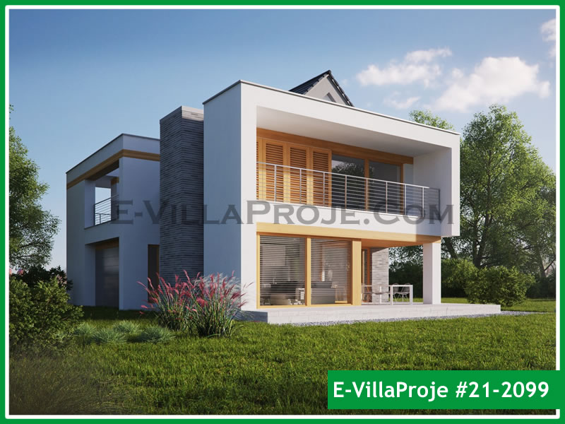 CVL-21-2099 • 219 m² 5+1 Dubleks Çelik Villa - Mimari Kat Planı ve Dış Cephe