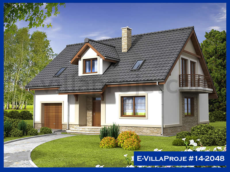 CVL-14-2048 • 220 m² 5+1 Dubleks Çelik Villa - Mimari Kat Planı ve Dış Cephe