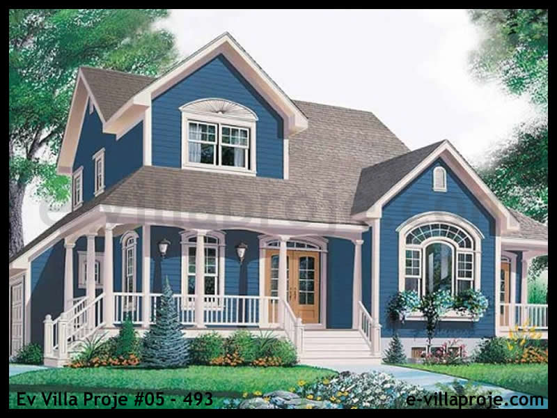 CVL-05-493 • 221 m² 5+1 Dubleks Çelik Villa - Mimari Kat Planı ve Dış Cephe