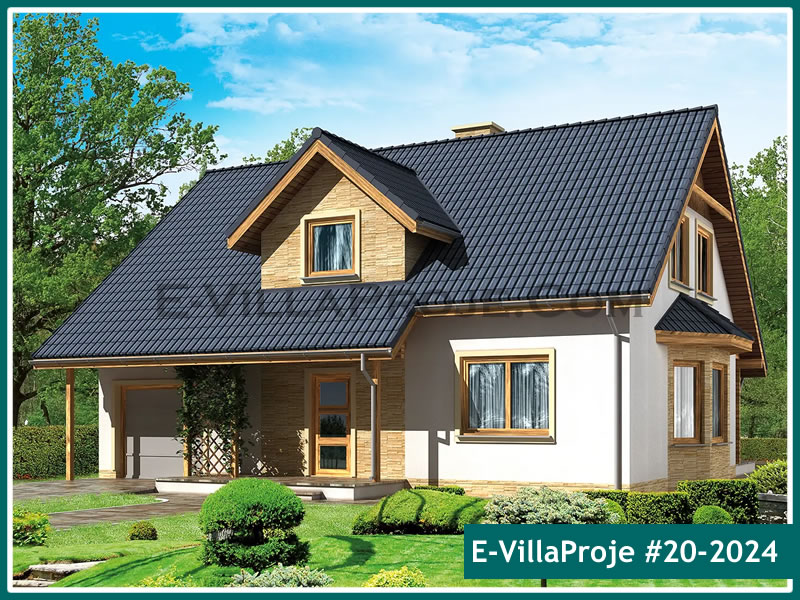 CVL-20-2024 • 221 m² 5+1 Dubleks Çelik Villa - Mimari Kat Planı ve Dış Cephe