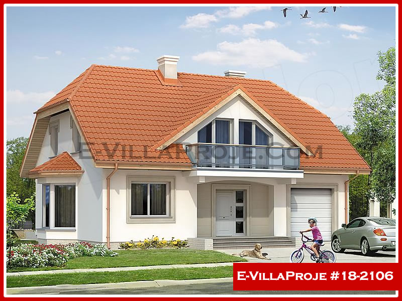 CVL-18-2106 • 221 m² 5+1 Dubleks Çelik Villa - Mimari Kat Planı ve Dış Cephe