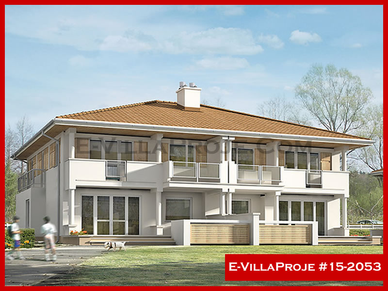 CVL-15-2053 • 221 m² 5+1 Dubleks Çelik Villa - Mimari Kat Planı ve Dış Cephe