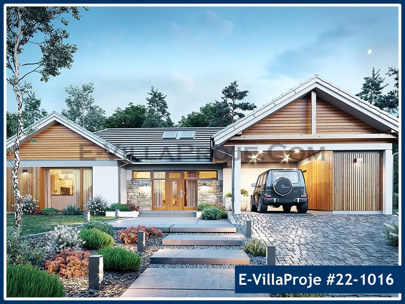 CVL-22-1016 • 221 m² 5+1 Tek Katlı Çelik Villa - Mimari Kat Planı ve Dış Cephe