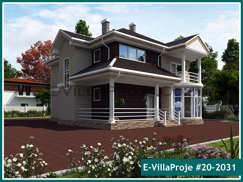 CVL-20-2031 • 224 m² 5+1 Dubleks Çelik Villa - Mimari Kat Planı ve Dış Cephe