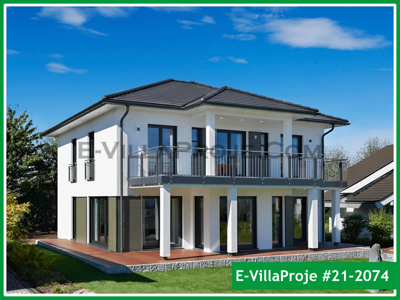 CVL-21-2074 • 224 m² 5+1 Dubleks Çelik Villa - Mimari Kat Planı ve Dış Cephe