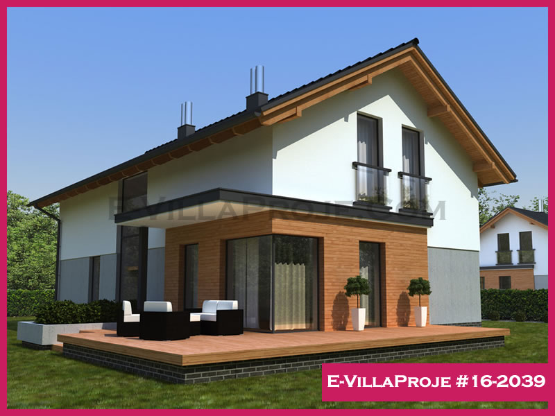 CVL-16-2039 • 224 m² 5+1 Dubleks Çelik Villa - Mimari Kat Planı ve Dış Cephe