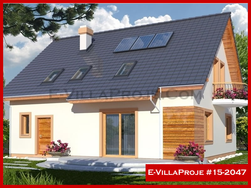 CVL-15-2047 • 226 m² 5+1 Dubleks Çelik Villa - Mimari Kat Planı ve Dış Cephe