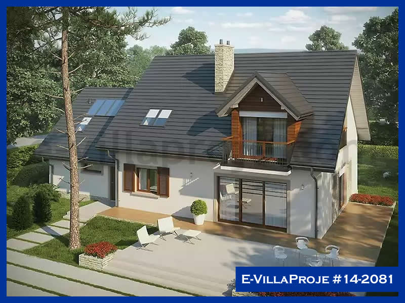CVL-14-2081 • 226 m² 5+1 Dubleks Çelik Villa - Mimari Kat Planı ve Dış Cephe