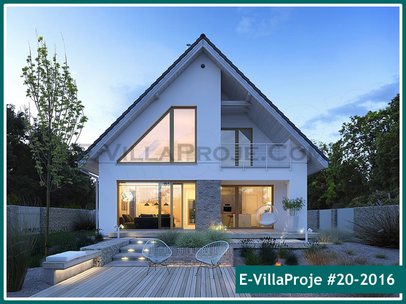 CVL-20-2016 • 226 m² 5+1 Dubleks Çelik Villa - Mimari Kat Planı ve Dış Cephe
