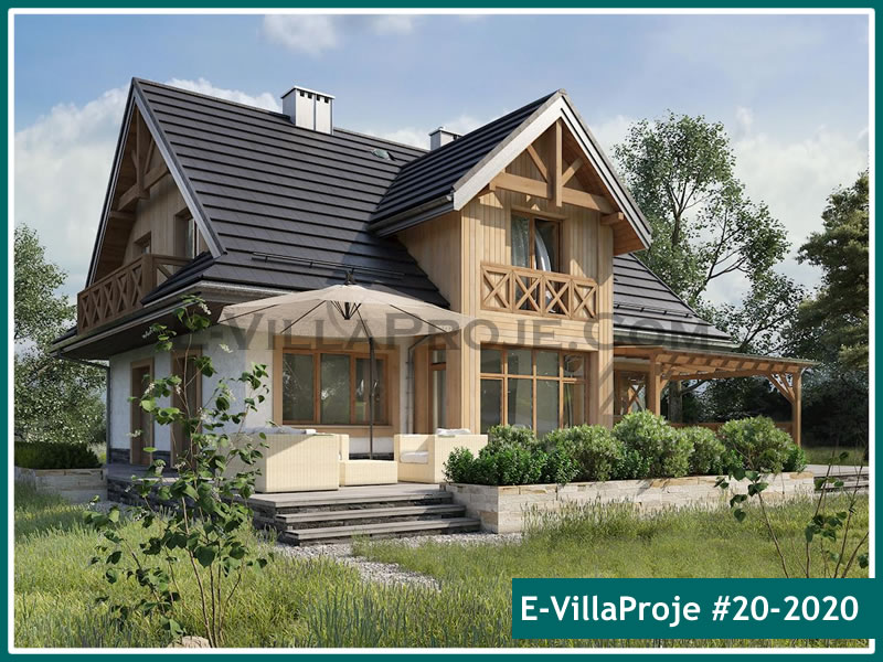 CVL-20-2020 • 226 m² 5+1 Dubleks Çelik Villa - Mimari Kat Planı ve Dış Cephe