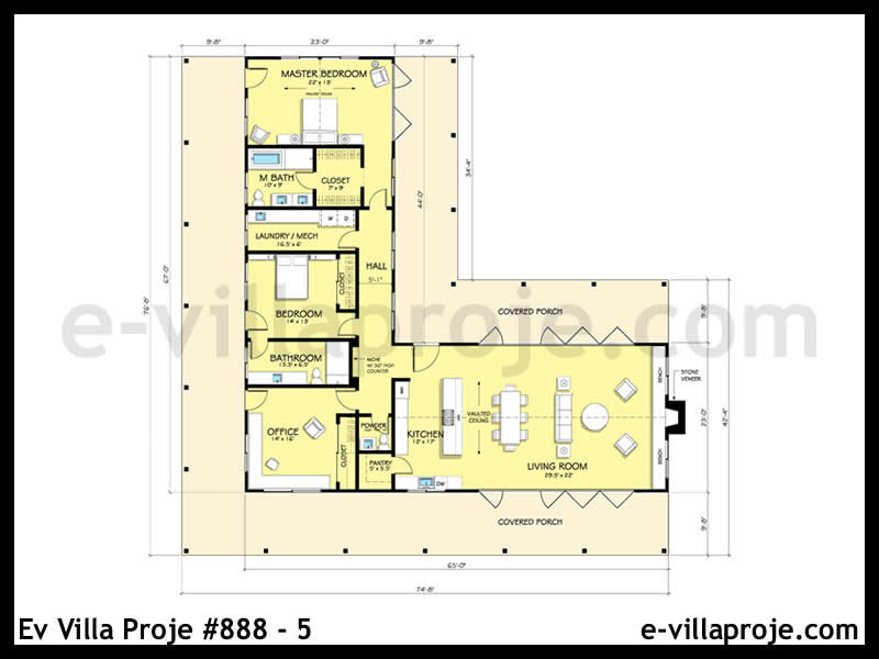 CVL-888-5 Kat Planı ve Görsel 2