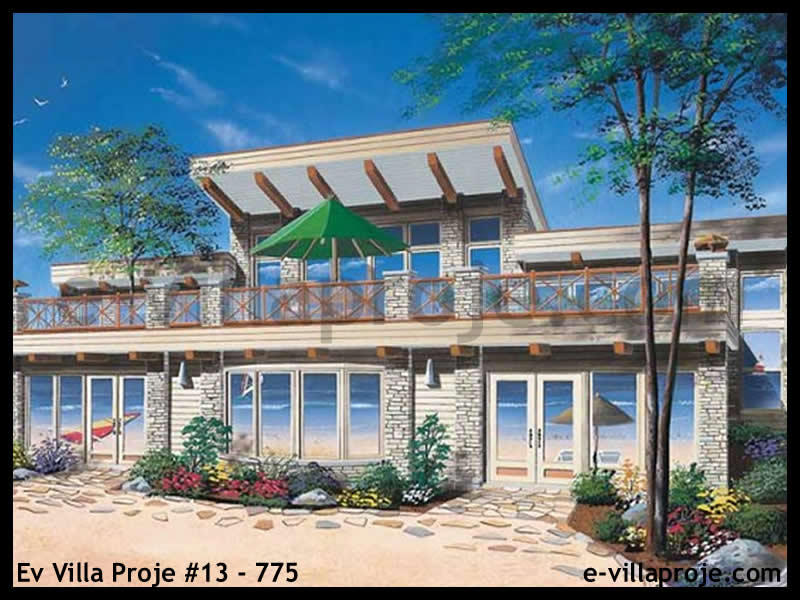 CVL-13-775 • 228 m² 5+1 Dubleks Çelik Villa - Mimari Kat Planı ve Dış Cephe