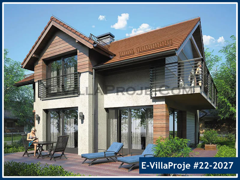 CVL-22-2027 • 228 m² 5+1 Dubleks Çelik Villa - Mimari Kat Planı ve Dış Cephe