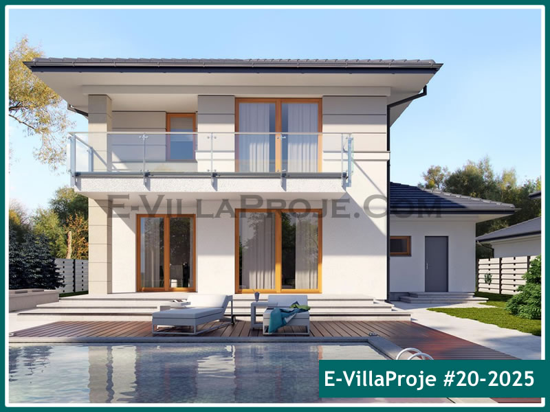 CVL-20-2025 • 229 m² 5+1 Dubleks Çelik Villa - Mimari Kat Planı ve Dış Cephe