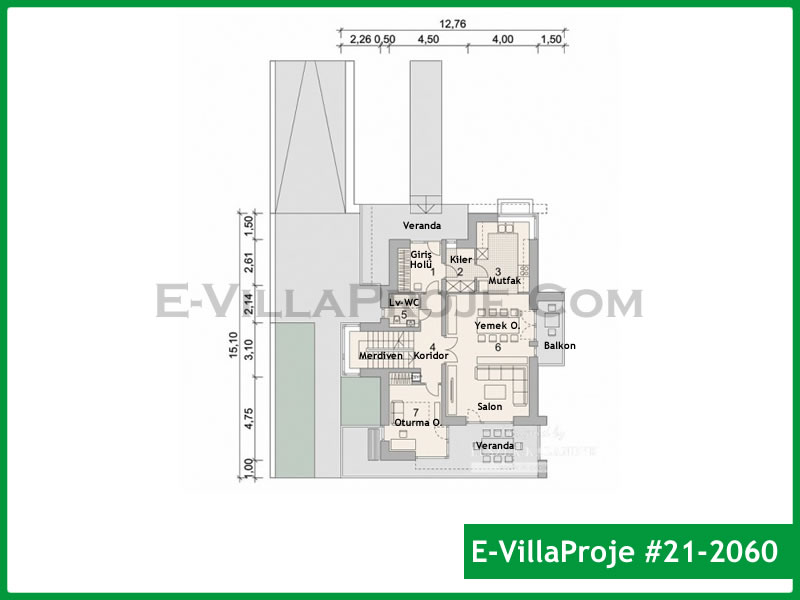 CVL-21-2060 Kat Planı ve Görsel 2