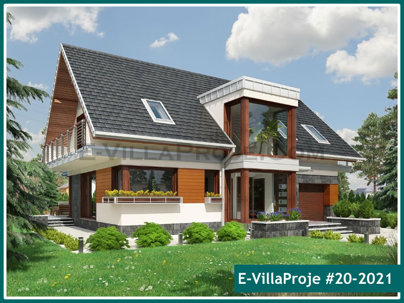 CVL-20-2021 • 230 m² 5+1 Dubleks Çelik Villa - Mimari Kat Planı ve Dış Cephe