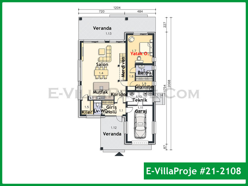 CVL-21-2108 Kat Planı ve Görsel 2
