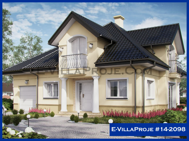 CVL-14-2098 • 230 m² 5+1 Dubleks Çelik Villa - Mimari Kat Planı ve Dış Cephe
