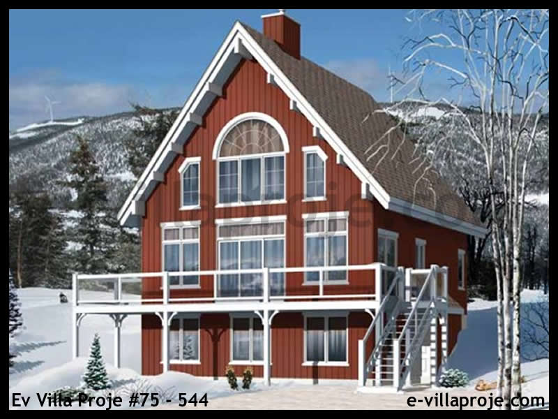 CVL-75-544 • 233 m² 5+1 Tripleks Çelik Villa - Mimari Kat Planı ve Dış Cephe