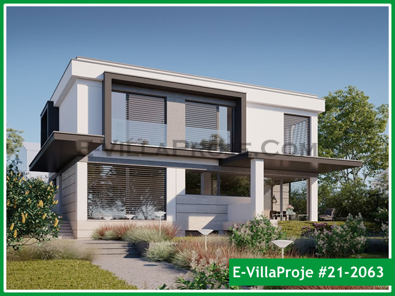 CVL-21-2063 • 234 m² 5+1 Dubleks Çelik Villa - Mimari Kat Planı ve Dış Cephe