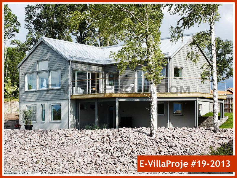 CVL-19-2013 • 234 m² 5+1 Dubleks Çelik Villa - Mimari Kat Planı ve Dış Cephe