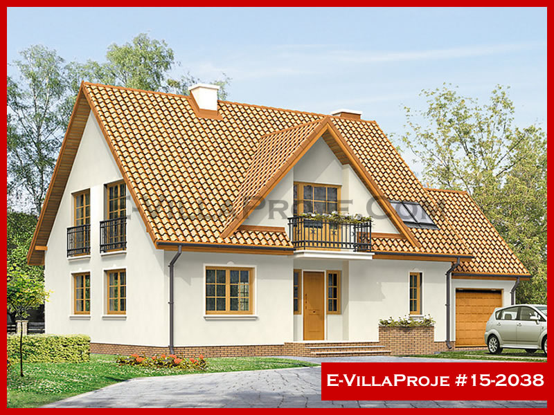 CVL-15-2038 • 235 m² 5+1 Dubleks Çelik Villa - Mimari Kat Planı ve Dış Cephe
