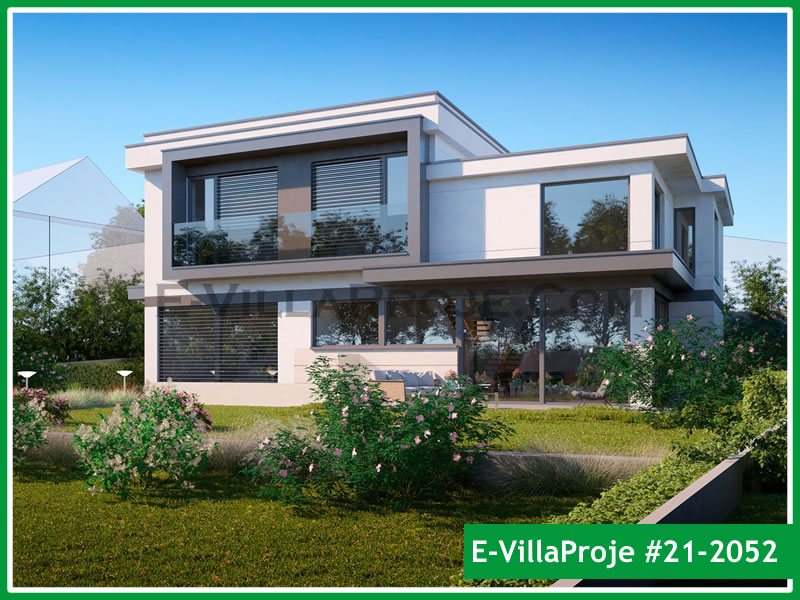 CVL-21-2052 • 236 m² 5+1 Dubleks Çelik Villa - Mimari Kat Planı ve Dış Cephe